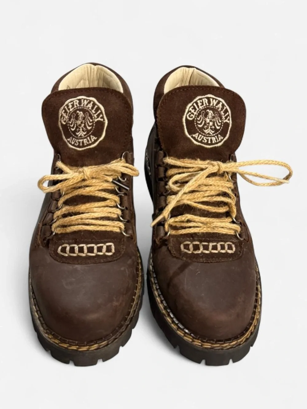 Geier Wally Austria Leather Boots Grunge Hippy Shoes Size 39 Women’s 6.5 Mens 8